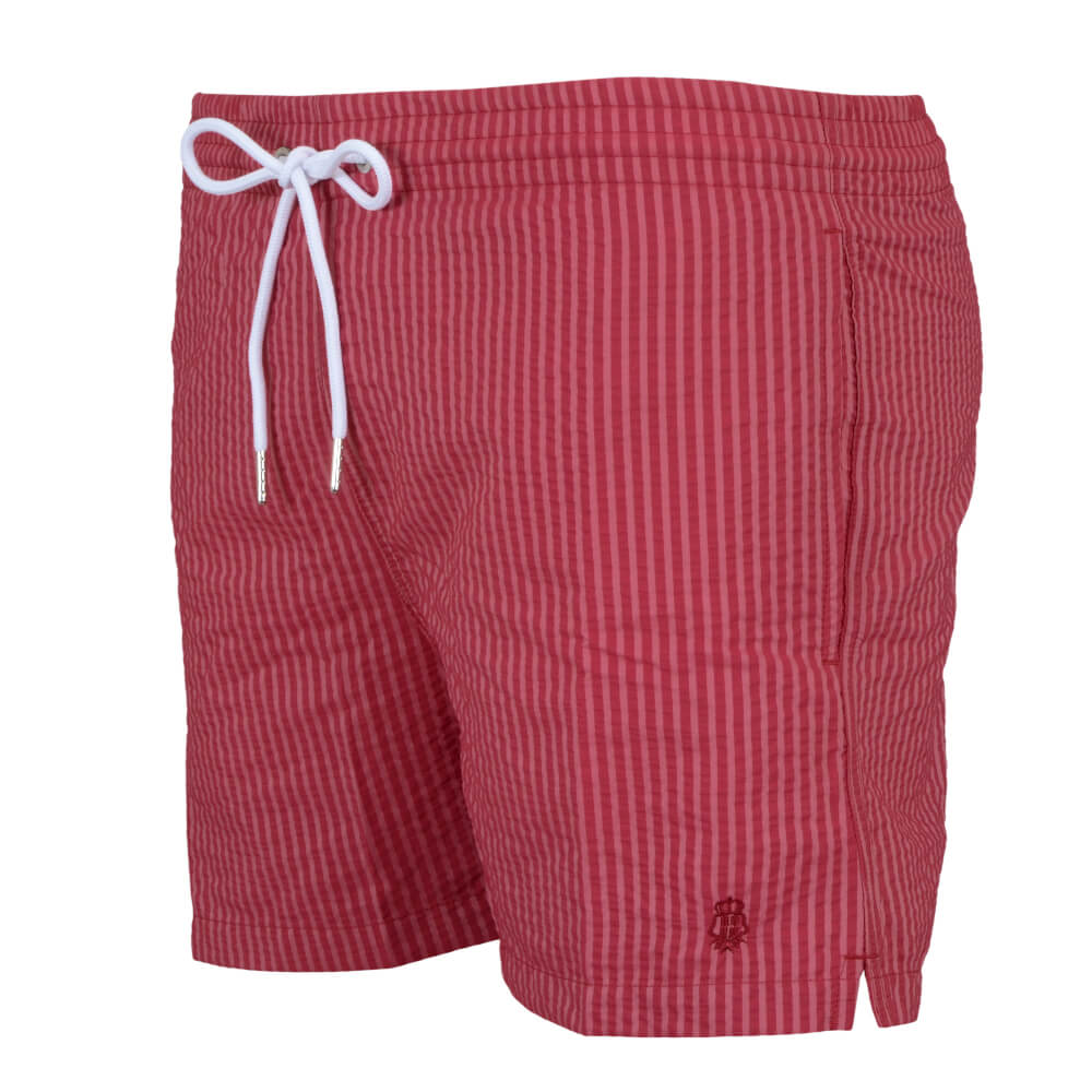 Red Stripe Swim Shorts - Gagliardi