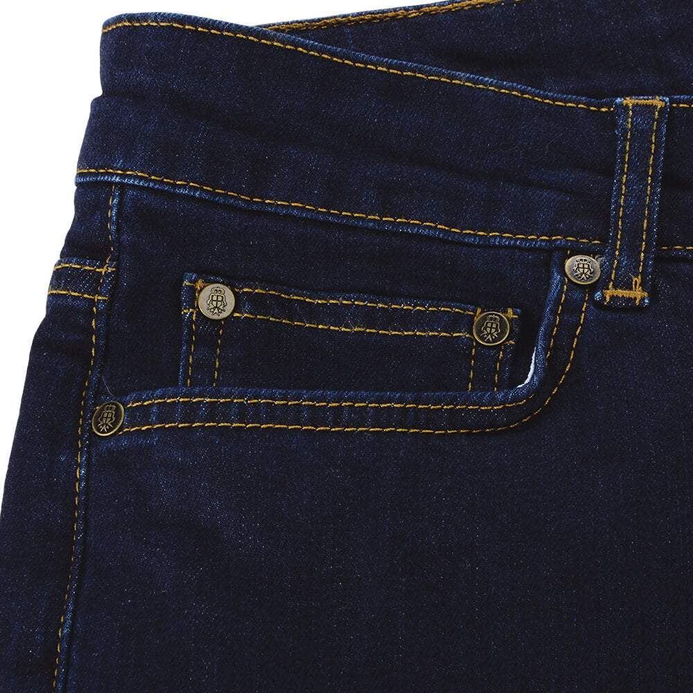 Dark Blue Washed Jeans - Gagliardi