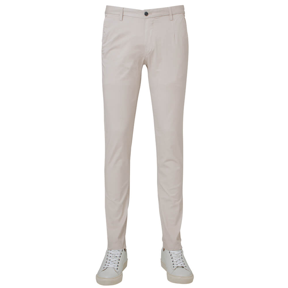 Stone Plain Extra Slim Trousers - Gagliardi