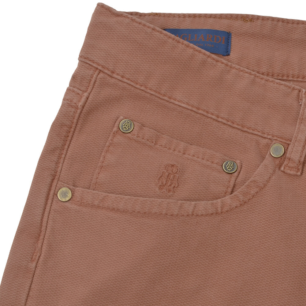 Orange Five Pocket Trousers - Gagliardi