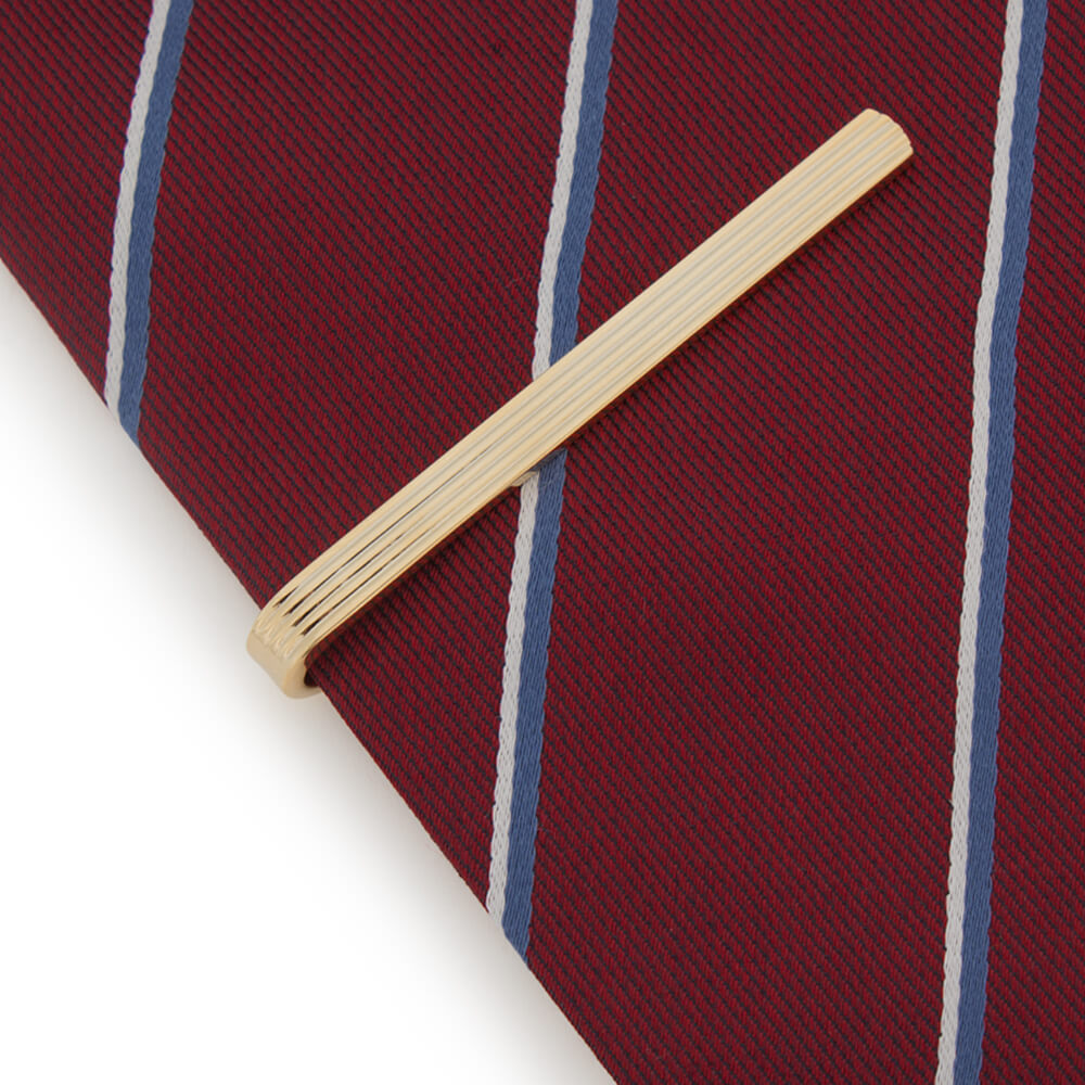 Silver Stripes Tie Clip - Gagliardi
