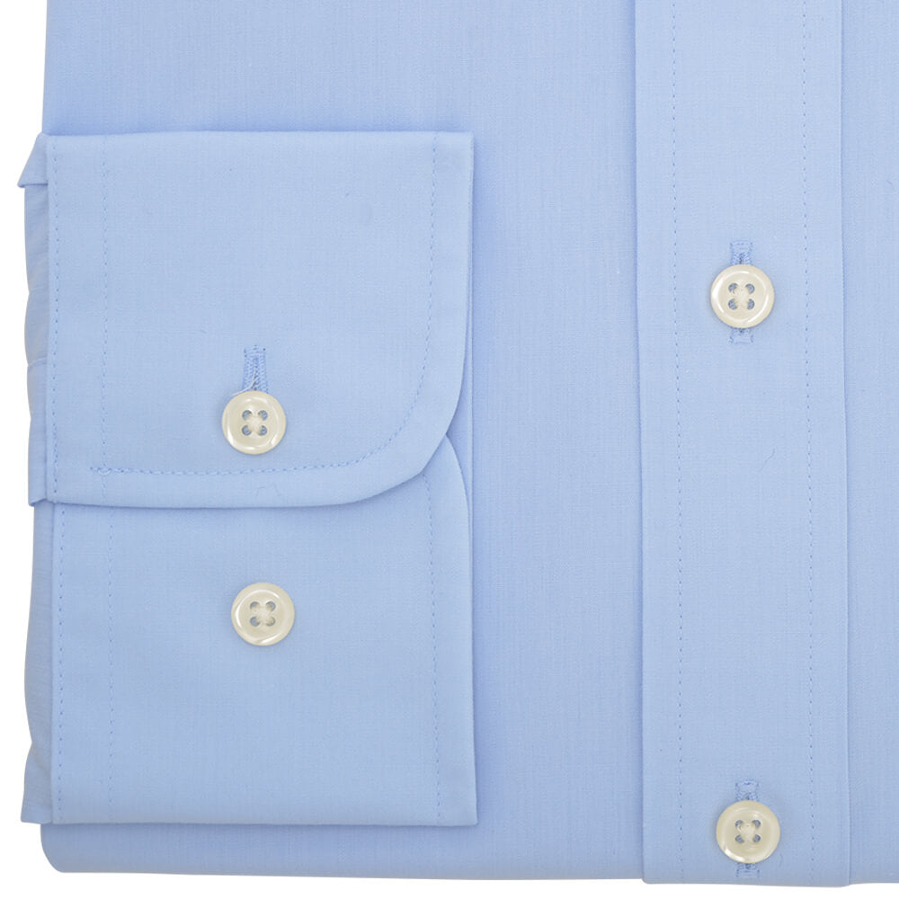 Tailored Fit Sky Poplin Classic Collar Non-iron Shirt - Gagliardi