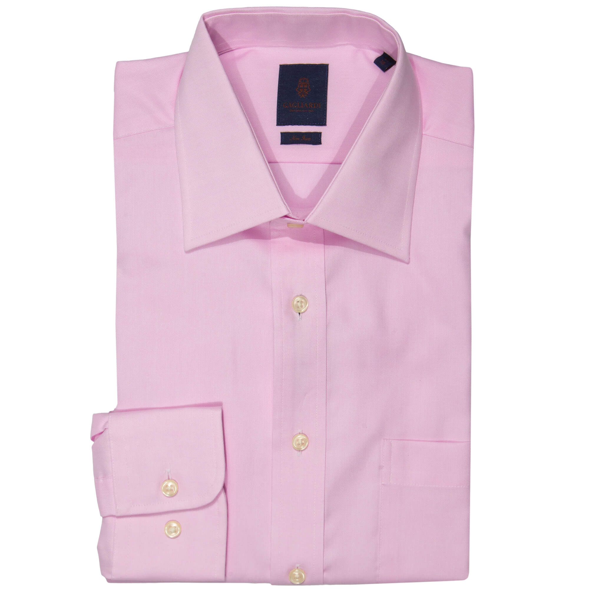Tailored Fit Pink Oxford Non Iron Shirt