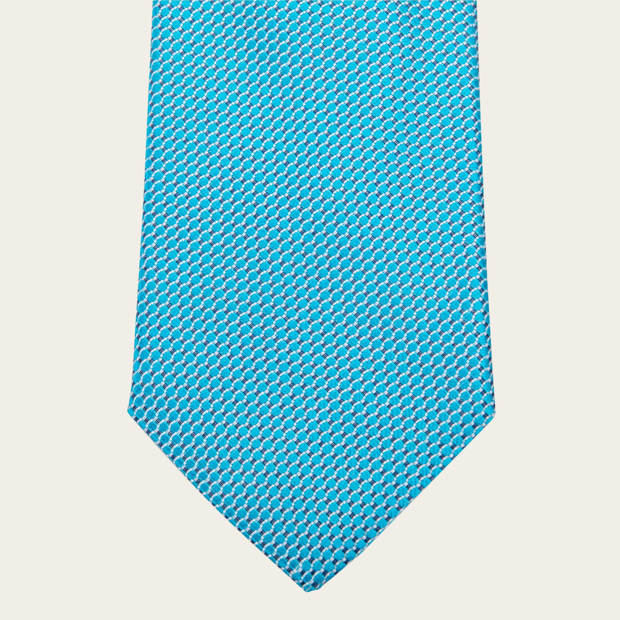 Turquoise Geometric Tie