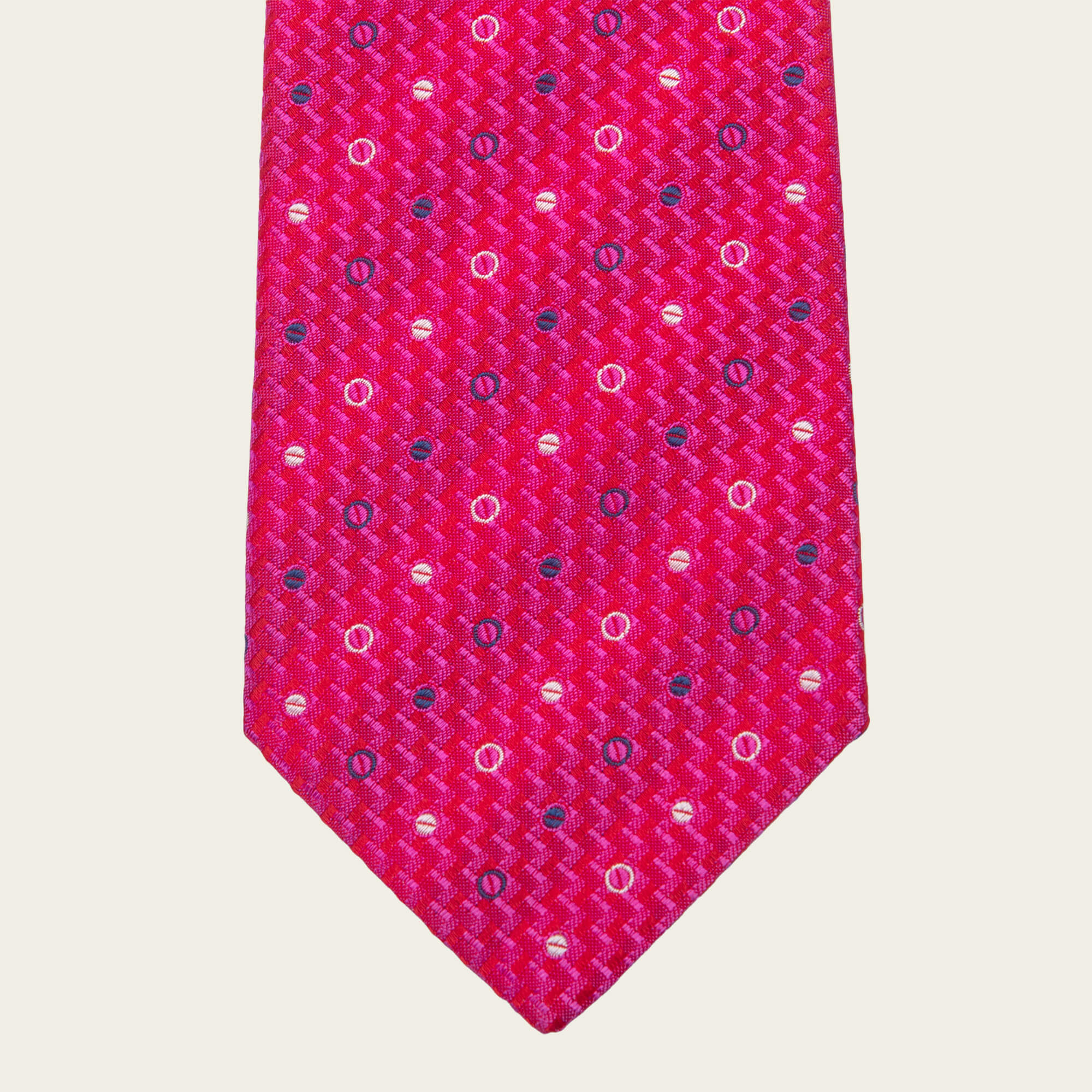 Pink Circles And Spots Tie