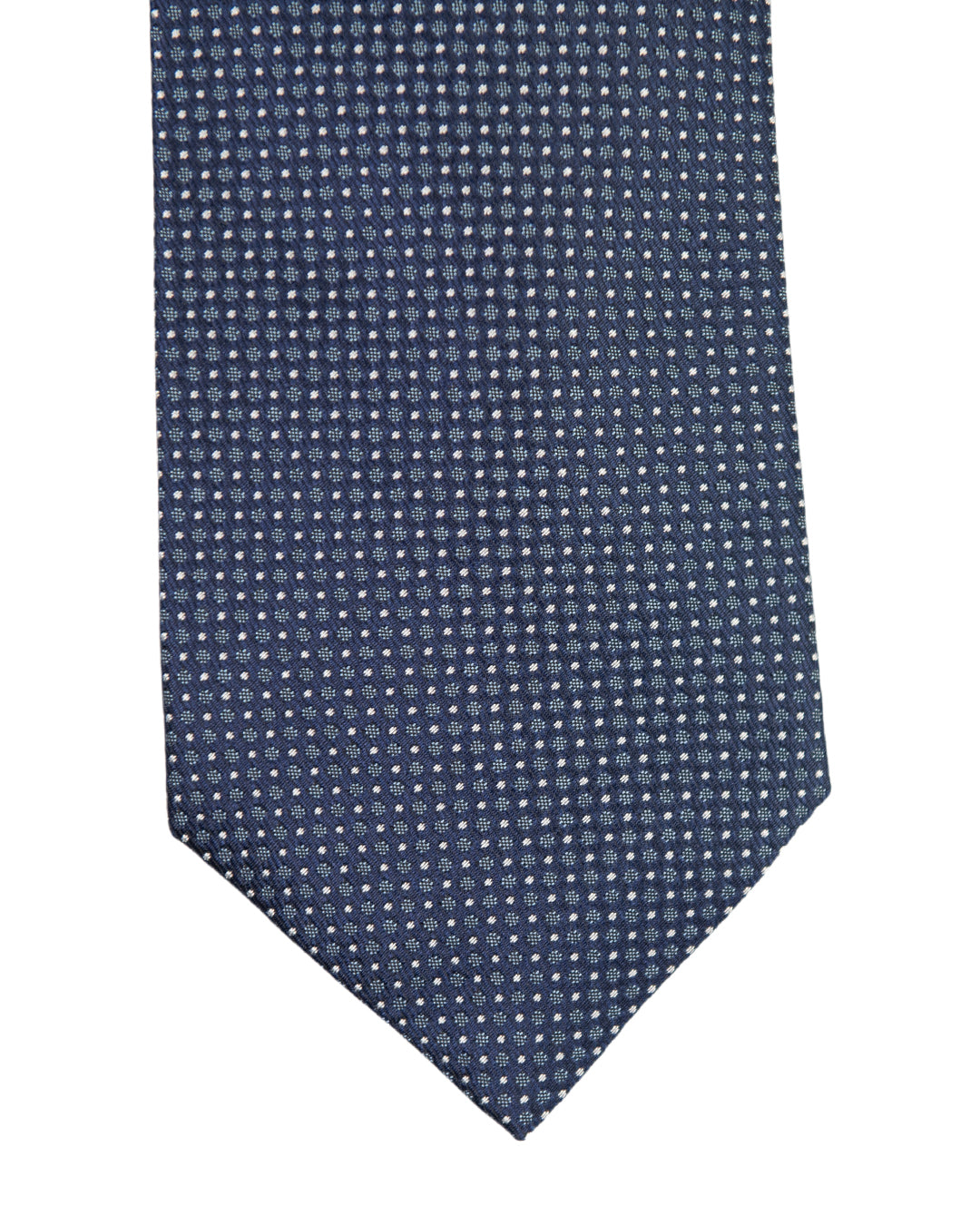 Blue Spotted Italian Silk Tie