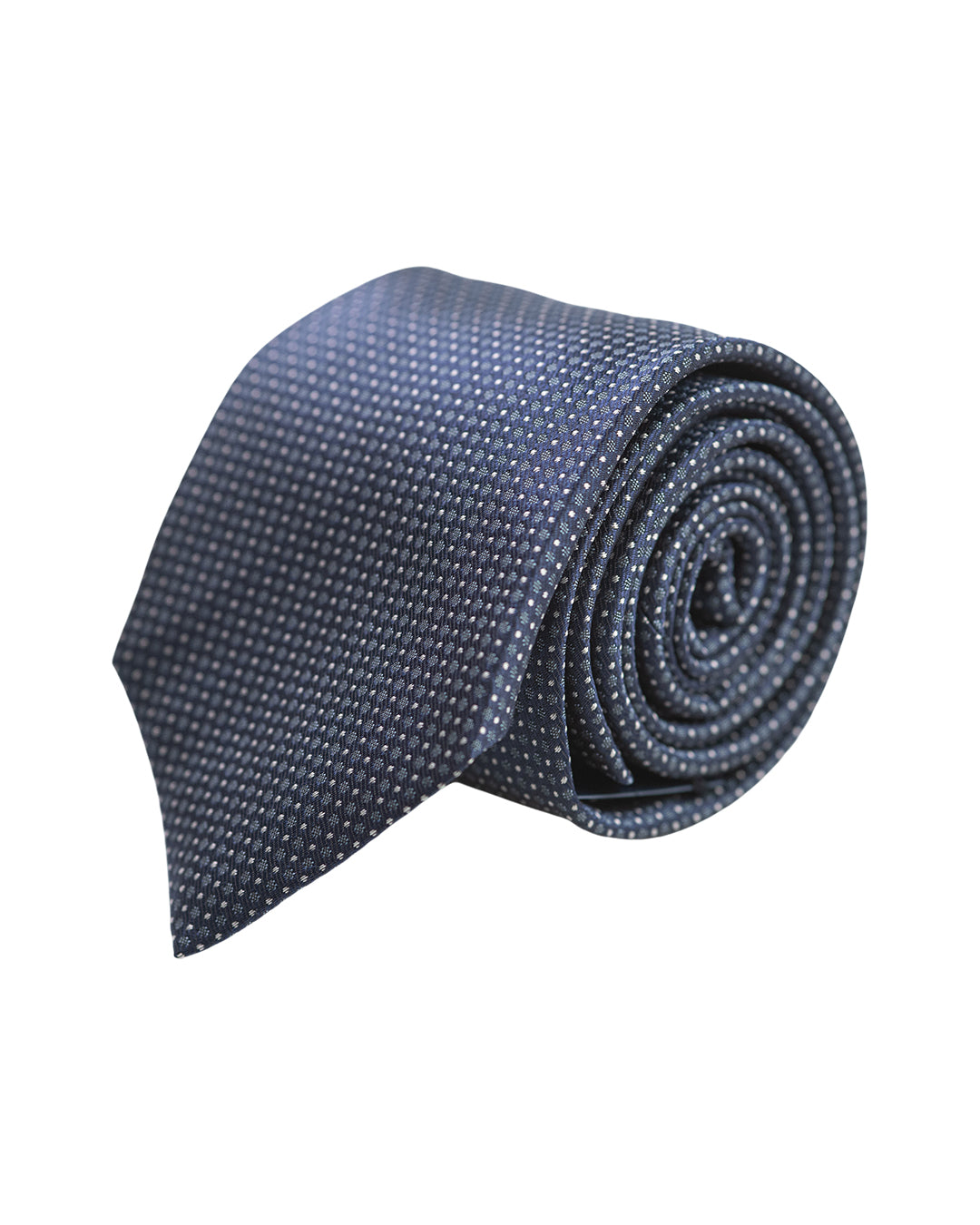 Blue Spotted Italian Silk Tie