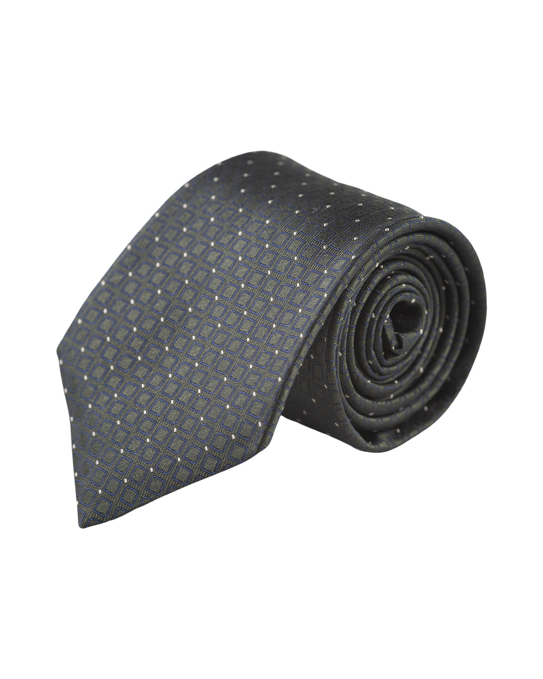 Green Diamond Design Italian Silk Tie