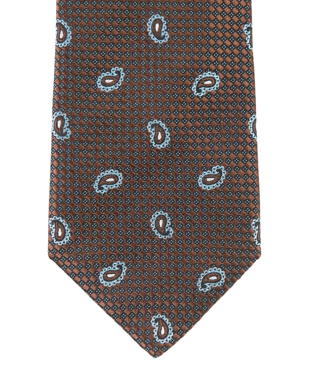 Brown Tie Paisley Design