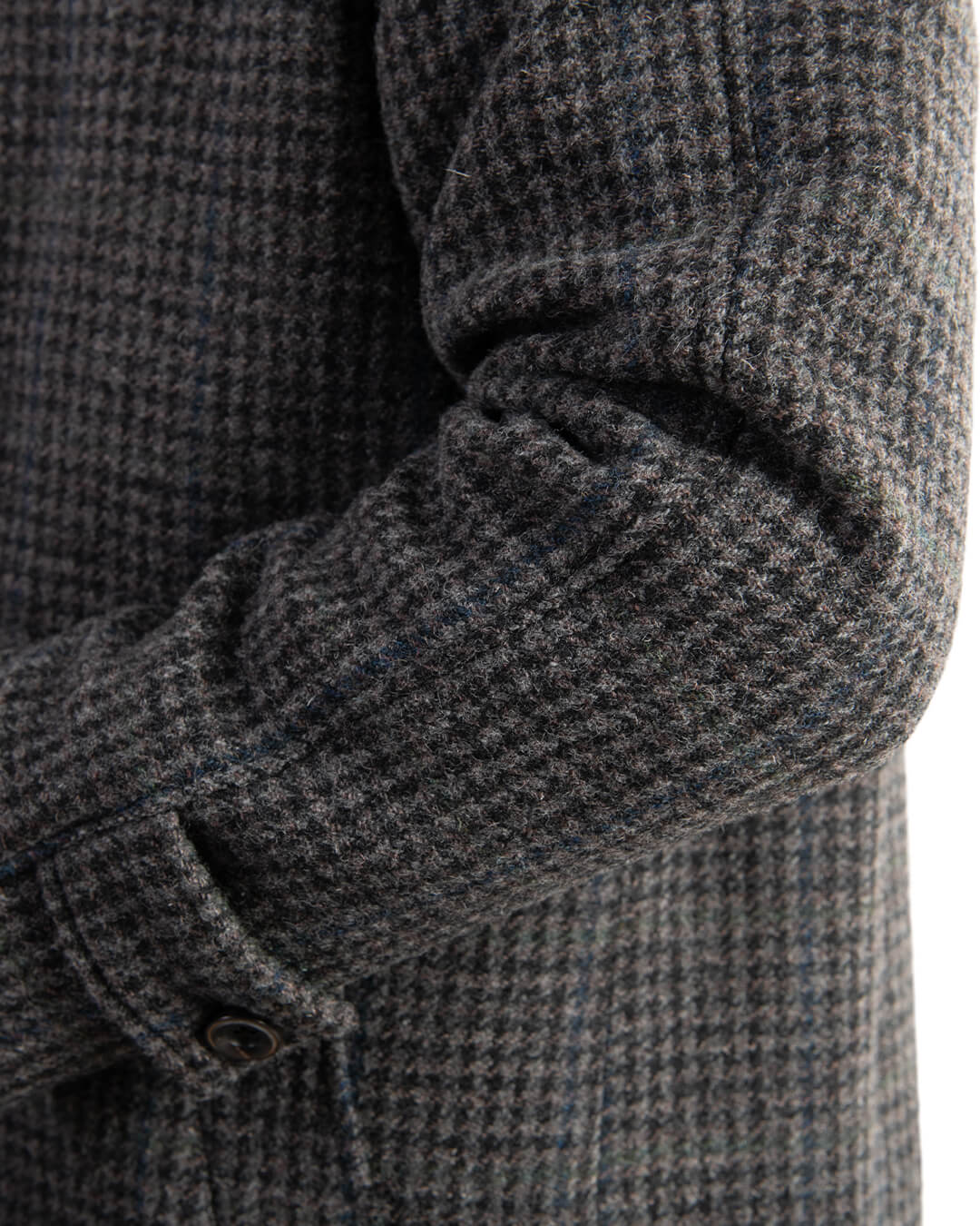 Grey & Brown Check Raglan Sleeve Coat