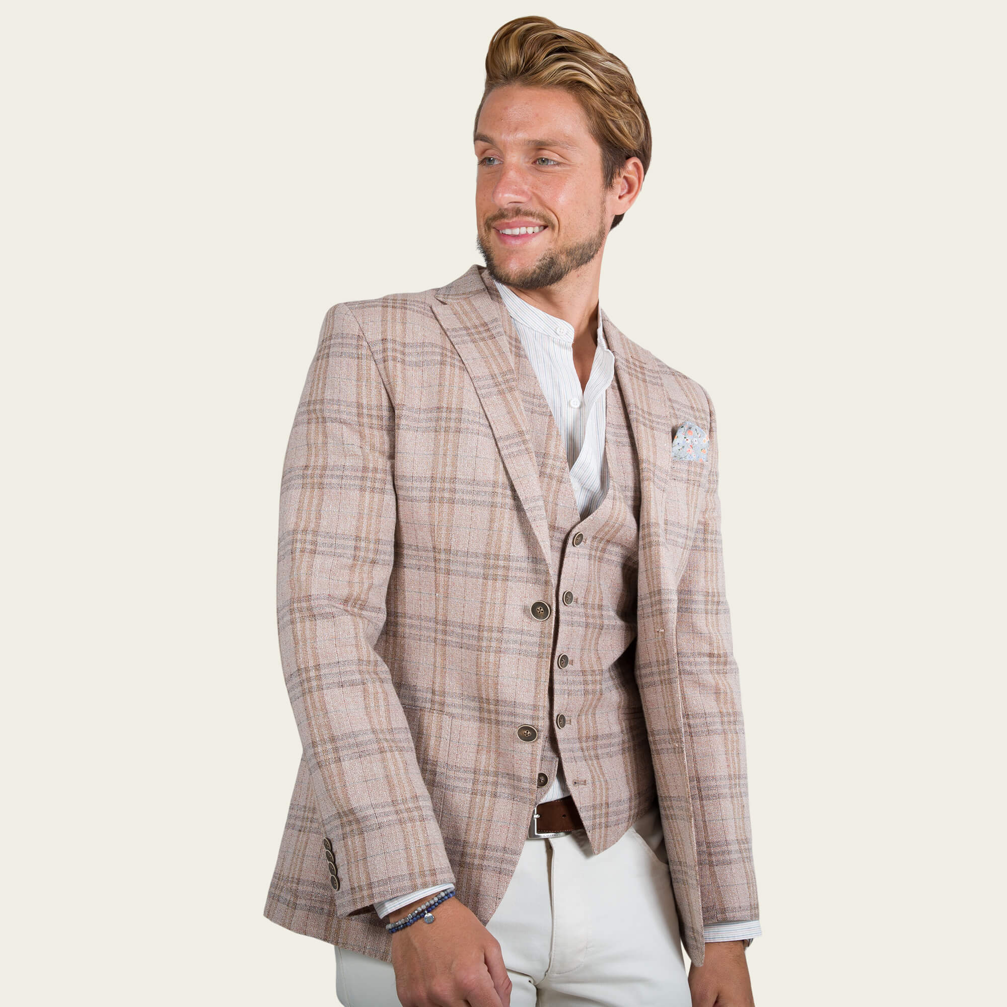 Orange Ecotec Check Jacket