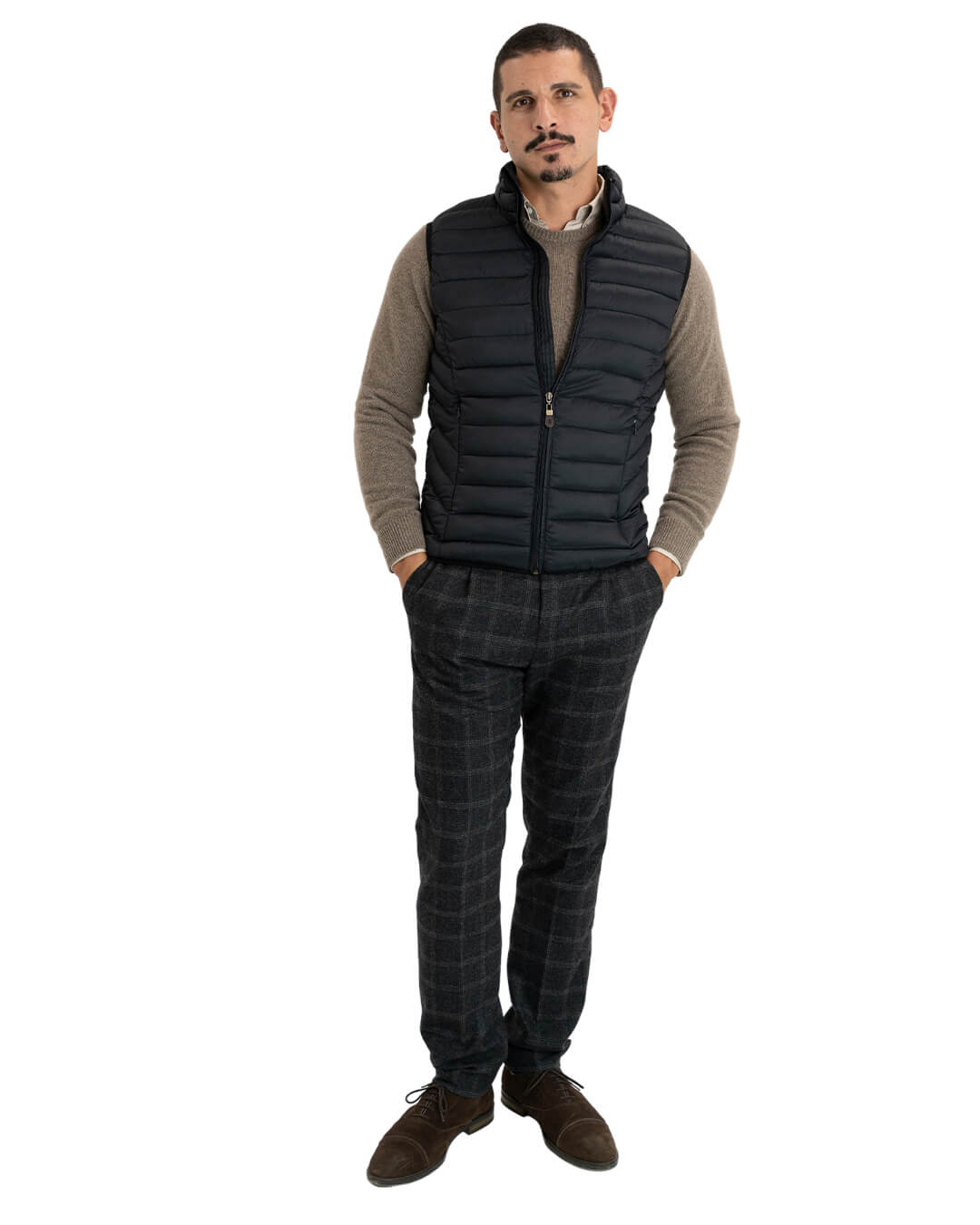 Gagliardi Gilets Gagliardi Black Wadded Gilet