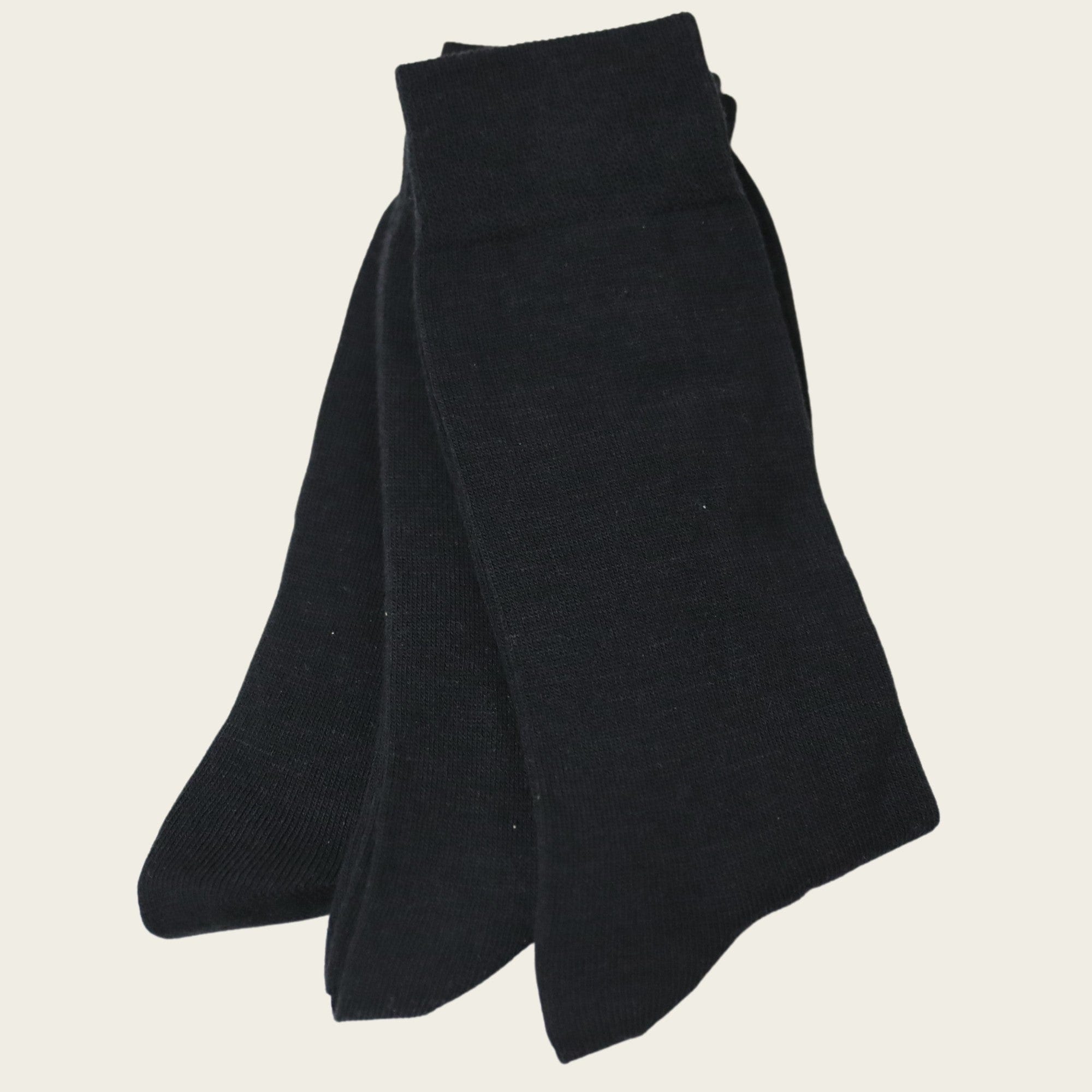 Gagliardi Socks Gagliardi Black Plain 3 Pack Short Socks