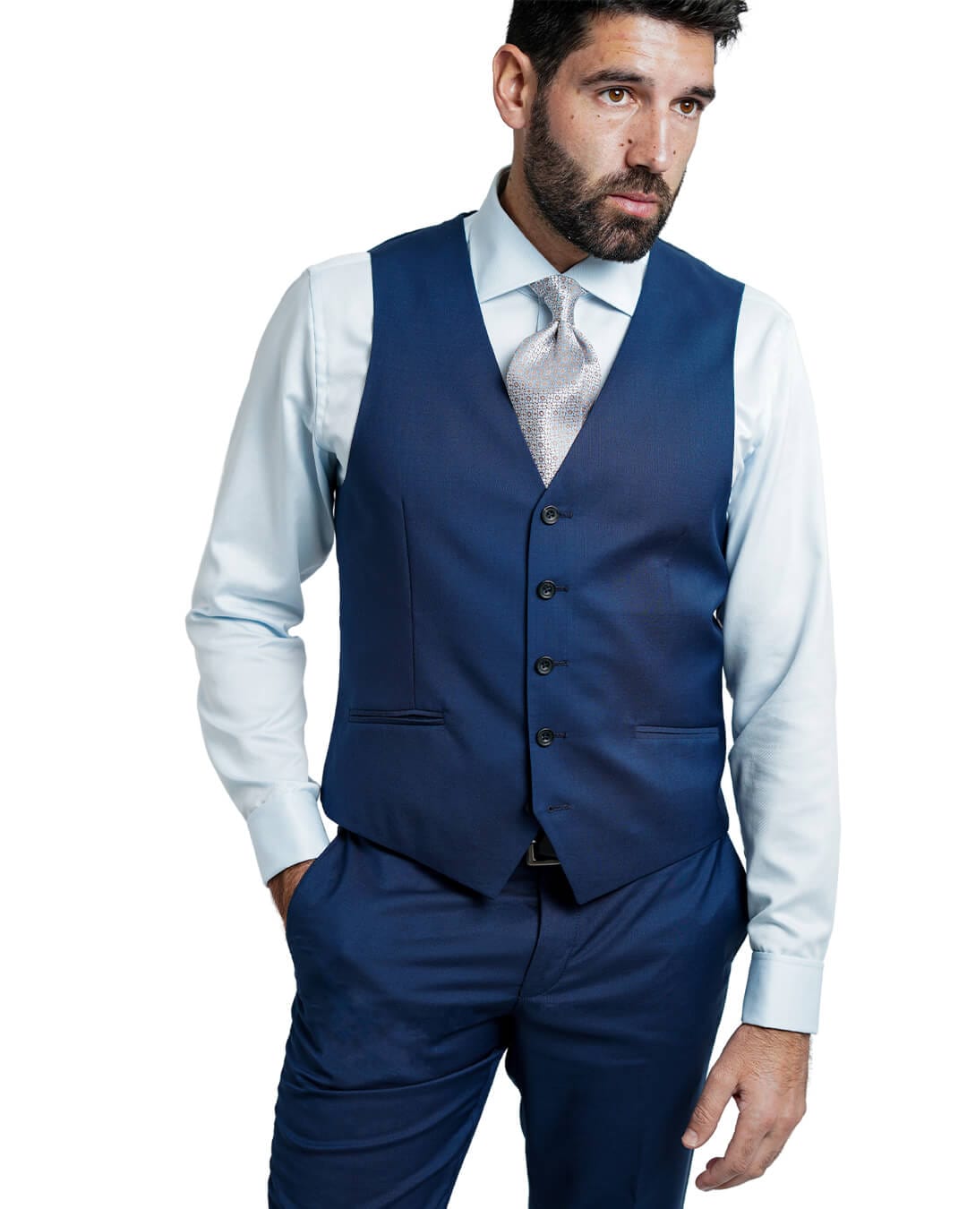 Gagliardi Waistcoat Gagliardi Blue Lanificio F. Lli Cerruti Tropical Suit Waistcoat